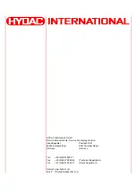 Preview for 16 page of HYDAC International CS 2000 Series Operating And Maintenance Instructions Manual