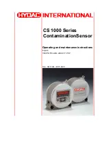 HYDAC International CS1000 Series Operating And Maintenance Instructions Manual предпросмотр