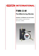 HYDAC International FMM-O-M Installation And Maintenance Instructions Manual preview