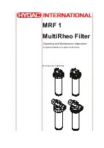 HYDAC International MRF 1 Operating And Maintenance Instructions Manual preview