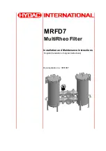 HYDAC International MRFD7 Installation And Maintenance Instructions Manual preview