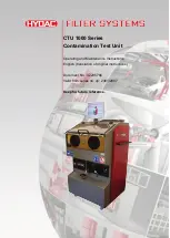 Hydac CTU 1000 Series Operating And Maintenance Instructions Manual preview