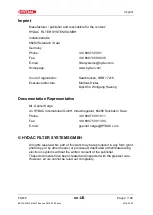 Preview for 2 page of Hydac FAM 5 FluidAqua Mobil Operating And Maintenance Instructions Manual