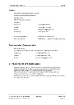 Preview for 2 page of Hydac FAM10 FluidAqua Mobil Operating And Maintenance Instructions Manual