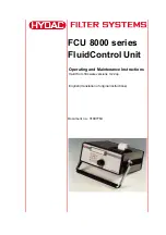 Hydac FCU 8000 Series Operating And Maintenance Instructions Manual preview