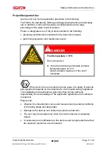 Preview for 17 page of Hydac FluidAqua Mobil FAM 15 ATEX Operating And Maintenance Instructions Manual