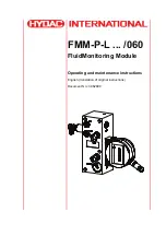 Preview for 1 page of Hydac FluidMonitoring FMM-P-L Series Operating And Maintenance Instructions Manual