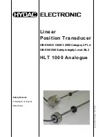 Preview for 13 page of Hydac HLT 1000 Analog Safety Manual