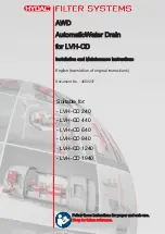 Preview for 1 page of Hydac LVH-CD 1240 Installation And Maintenance Instructions Manual