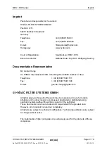 Preview for 2 page of Hydac MCS 13xx Operation And Installation Manua