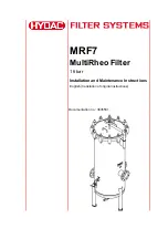 Preview for 1 page of Hydac MRF7 Installation And Maintenance Instructions Manual