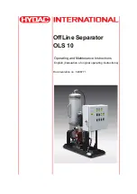 Hydac OLS 10 Operating And Maintenance Instructions Manual preview