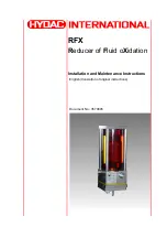 Hydac RFX Installation And Maintenance Instructions Manual preview
