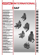 Hydac SAF Operating Instructions Manual preview