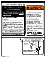 Preview for 2 page of HYDRA-RIB In-Ground Basketball System Owner'S Manual