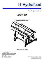 Preview for 1 page of Hydrafeed MSV 80 Operation Manual