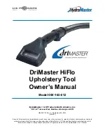 HydraMaster 000-163-012 Owner'S Manual preview