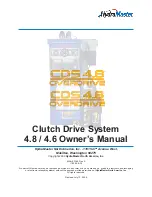 Предварительный просмотр 1 страницы HydraMaster CDS 4.6 Owner'S Manual