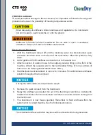 Preview for 39 page of HydraMaster ChemDry CTS 400 Flex Owner'S Manual And Maintenance Logs