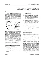 Preview for 8 page of HydraMaster CMX-20 Owner'S Manual