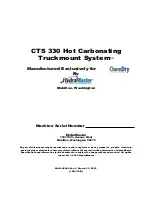 Предварительный просмотр 1 страницы HydraMaster CTS 330 Manual