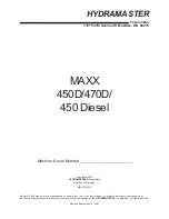 Preview for 1 page of HydraMaster MAXX 450 Diesel Manual