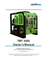 Предварительный просмотр 1 страницы HydraMaster The Master's Touch TMT 3000 Owner'S Manual