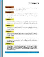 Preview for 7 page of HydraMaster TITAN 425 Owner’S Manual And Maintenance Schedule