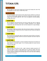 Preview for 8 page of HydraMaster Titan 575 Owner’S Manual And Maintenance Schedule