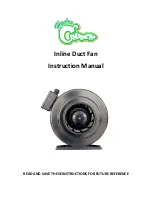 Hydro Crunch Inline Duct Fan Instruction Manual preview