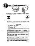 Preview for 13 page of Hydro Flame Everest Star 79 Series Owner'S Manual