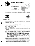 Hydro Flame FA-7920 Installation Instructions Manual предпросмотр