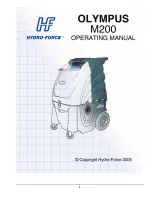 Hydro-Force Olympus M200 Operating Manual preview