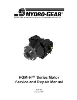 Hydro-Gear HGM-H Series Service And Repair Manual preview