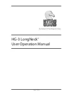 HYDRO GUARD HG-3 LongNeck User'S Operation Manual preview