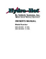 Hydro-Hot HHE-200-09E Owner'S Manual preview