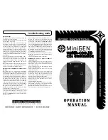 hydro innovations MiniGEN Operation Manual preview