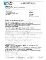 Preview for 2 page of Hydro Leduc TXV Indexable Instruction Manual