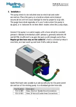 Preview for 6 page of Hydro Mist F10-04-003 User Manual