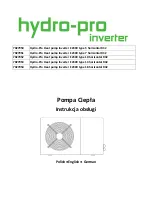 Hydro-Pro 5 User And Service Manual preview