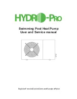 Preview for 1 page of Hydro-Pro Pro+ 22T User And Service Manual