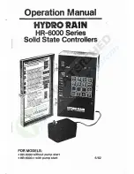 HYDRO-RAIN HR-6000 Operation Manuals preview