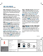 HYDRO-RAIN HRC 390 SERIES Quick Start Instructions preview