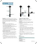 Preview for 1 page of HYDRO-RAIN HRL-BKP1-LED-3W Manual