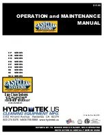 Preview for 1 page of Hydro Tek HD series Operation And Maintenance Manual