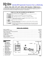 Hydro AutoDose 1060 Operation & Maintenance Manual preview