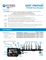 Предварительный просмотр 1 страницы Hydro FM-800 Flush Manifold User Manual