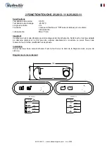 Предварительный просмотр 3 страницы HydroAir OVAL TOUCH 25-2613-11 Quick Start Manual