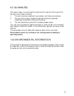 Preview for 15 page of HydroCare 10 litre Fitting Instructions And User Manual