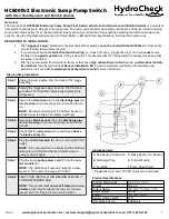 HydroCheck HC6000v2 Quick Start Manual предпросмотр